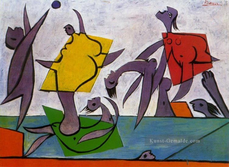 Le sauvetage Jeu plage et sauvetage 1932 kubismus Pablo Picasso Ölgemälde